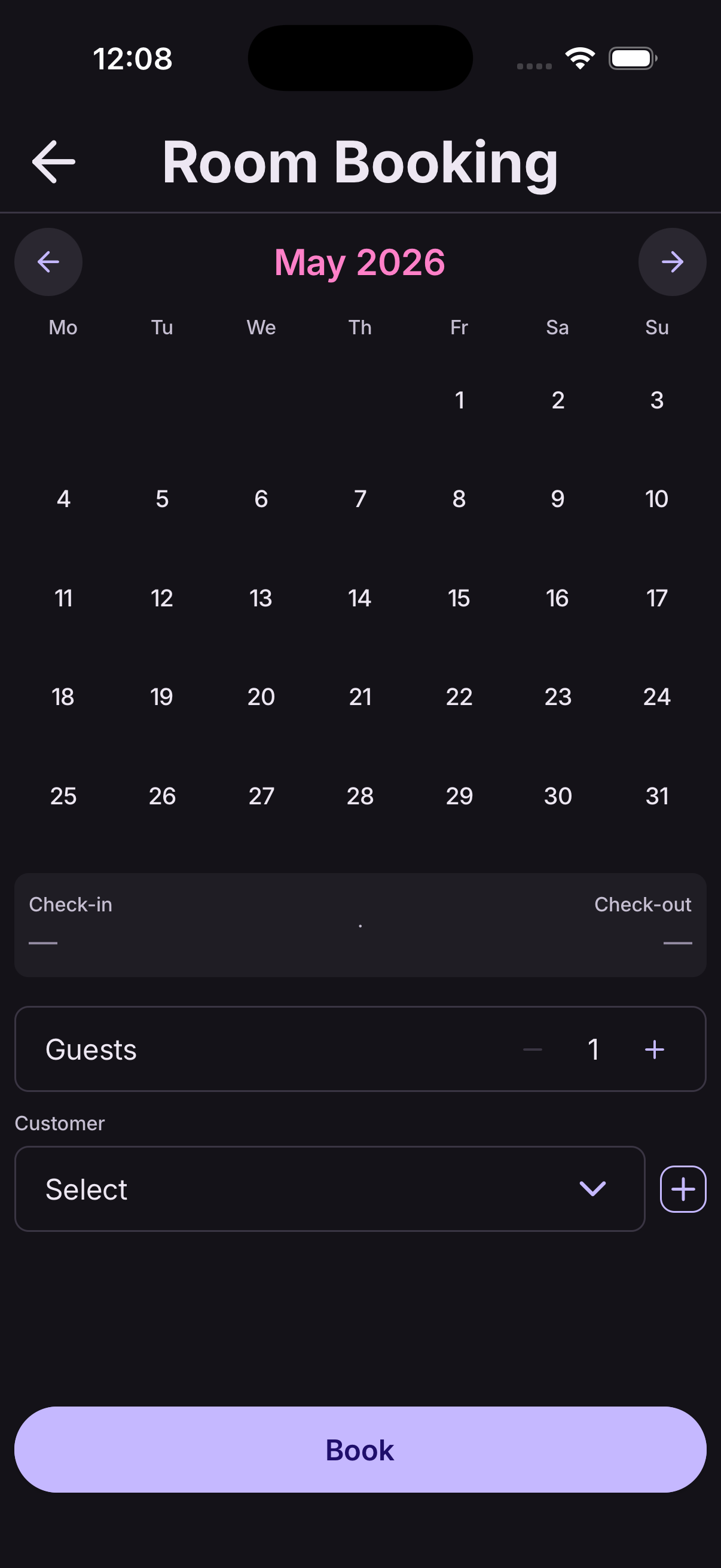 Add a booking step 2