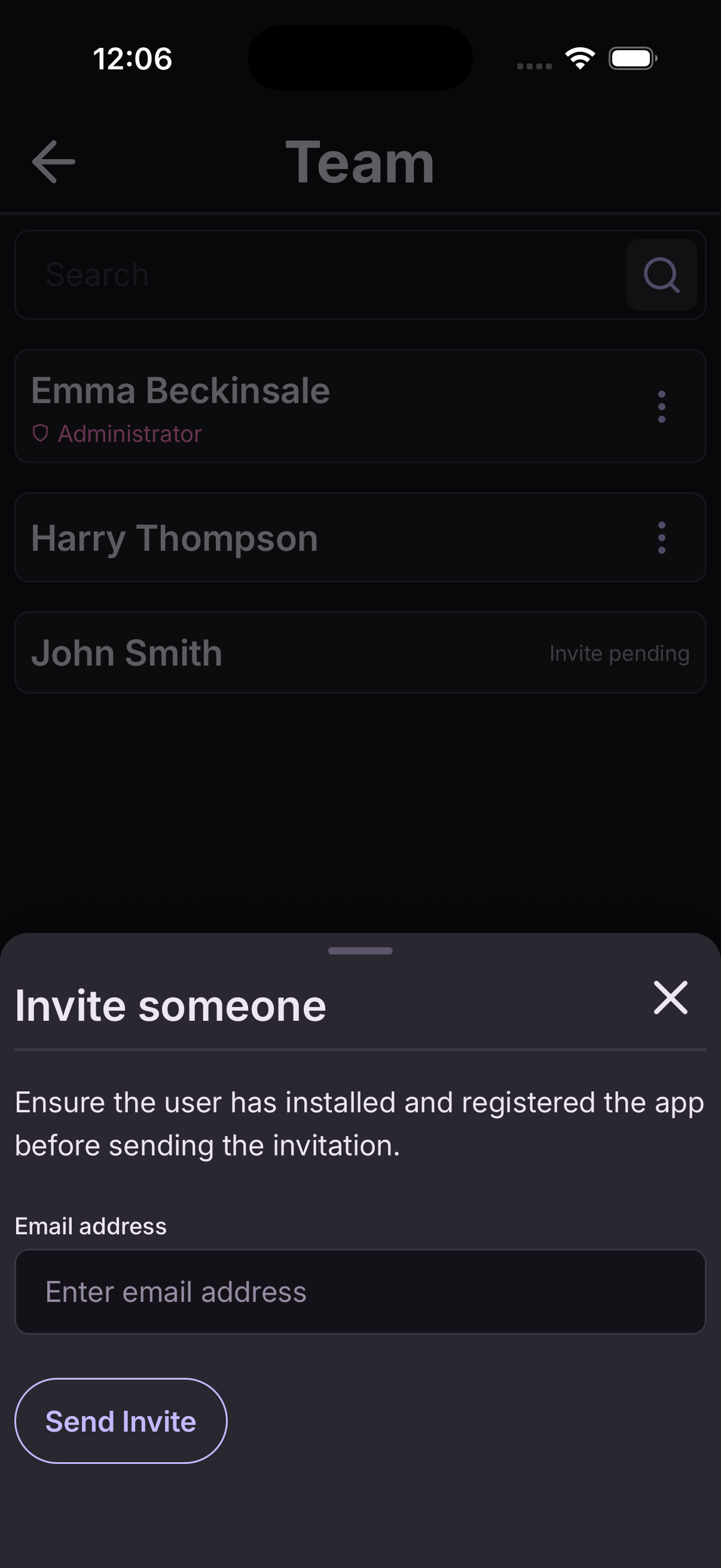 Add a team member step 3