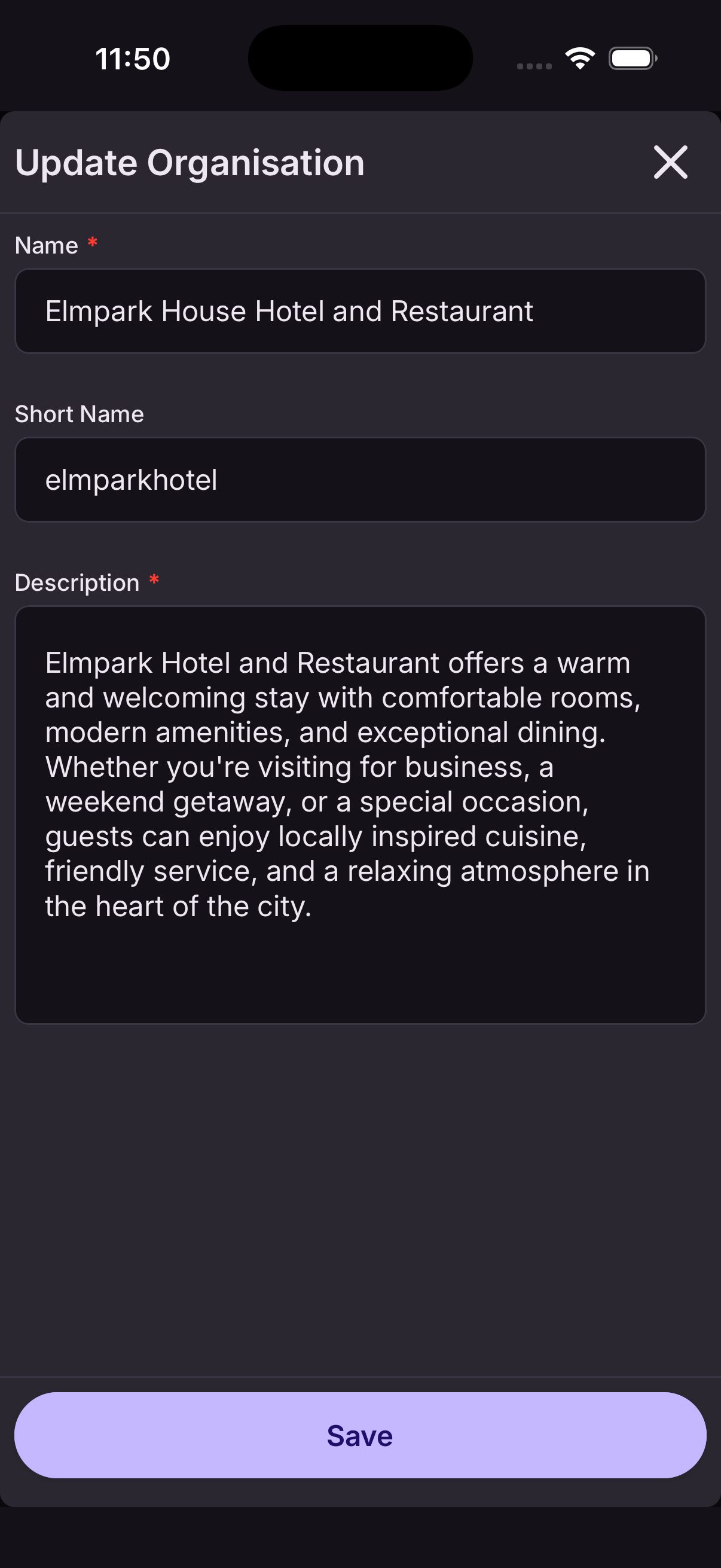 Add web booking link step 2