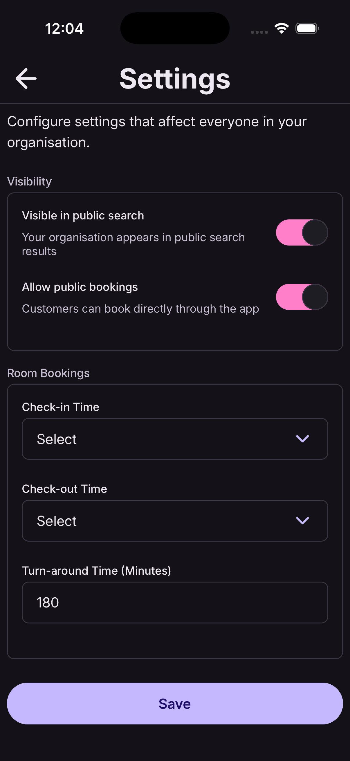 Enable public bookings step 2